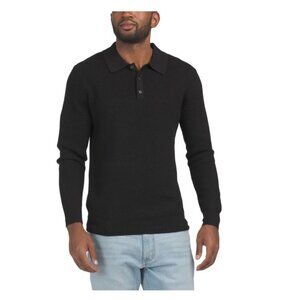 New  JASON WU Merino Wool Waffle Knit Polo Sweater Size Small
